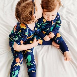 Little Sleepies Dragon Galaxy Two-Piece Short Sleeve Pajama Set NWT 3T